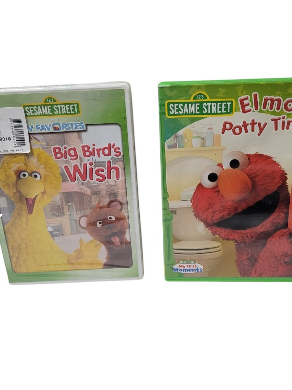 Sesame Street DVD Set Elmos Potty Time and Big Birds Wish Educational Fun